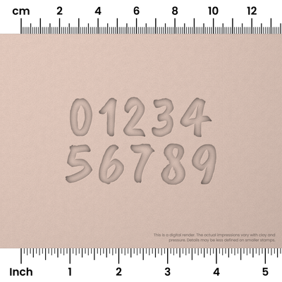 Caveat Brush | Number Stamp Sets - Ceramind® Tools