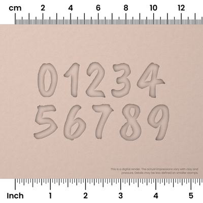 Caveat Brush | Number Stamp Sets - Ceramind® Tools