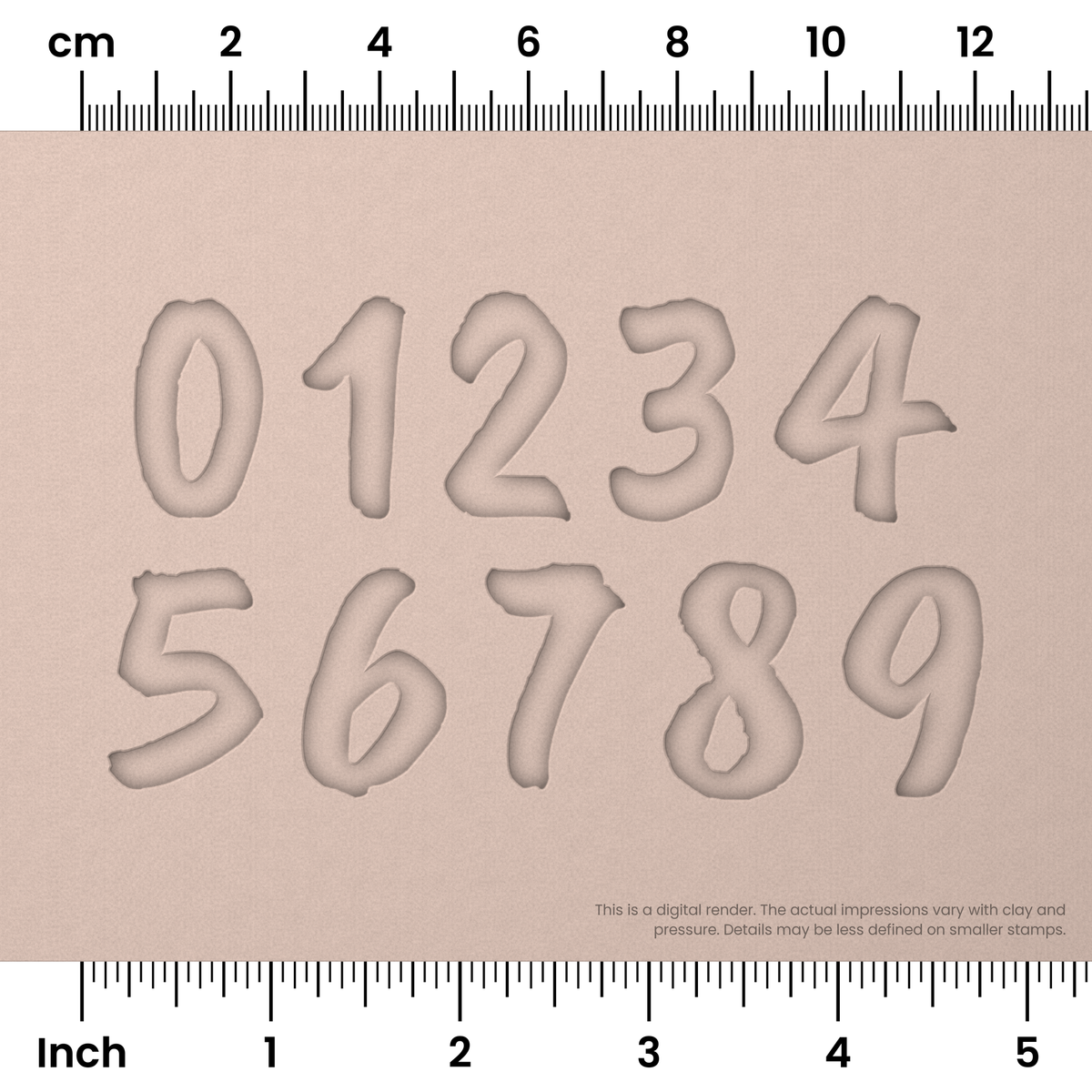Caveat Brush | Number Stamp Sets - Ceramind® Tools