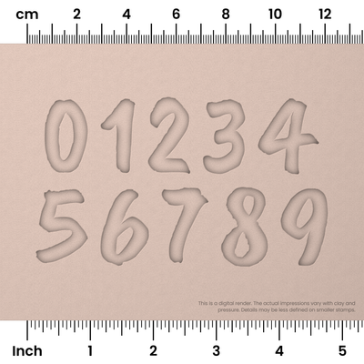 Caveat Brush | Number Stamp Sets - Ceramind® Tools