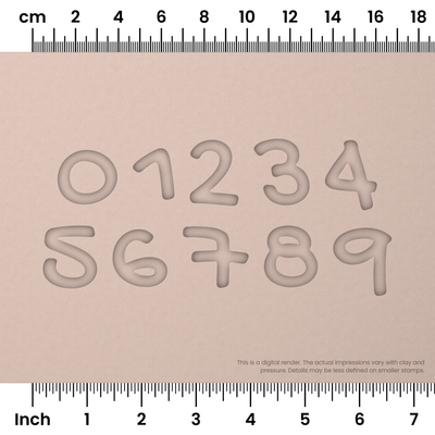 Gochi Hand | Number Stamp Sets - Ceramind® Tools