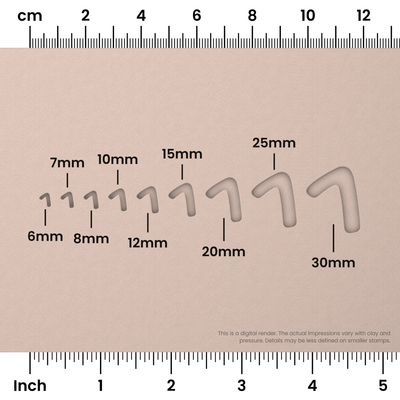 Gochi Hand | Number Stamp Sets - Ceramind® Tools