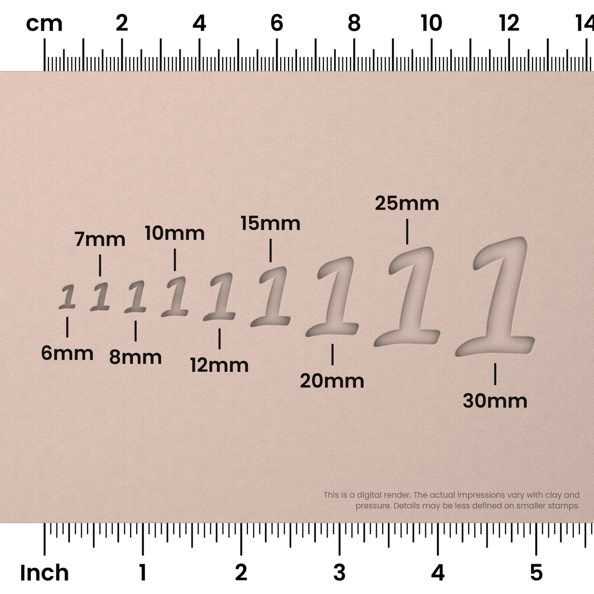 Leckerli One | Number Stamp Sets - Ceramind® Tools
