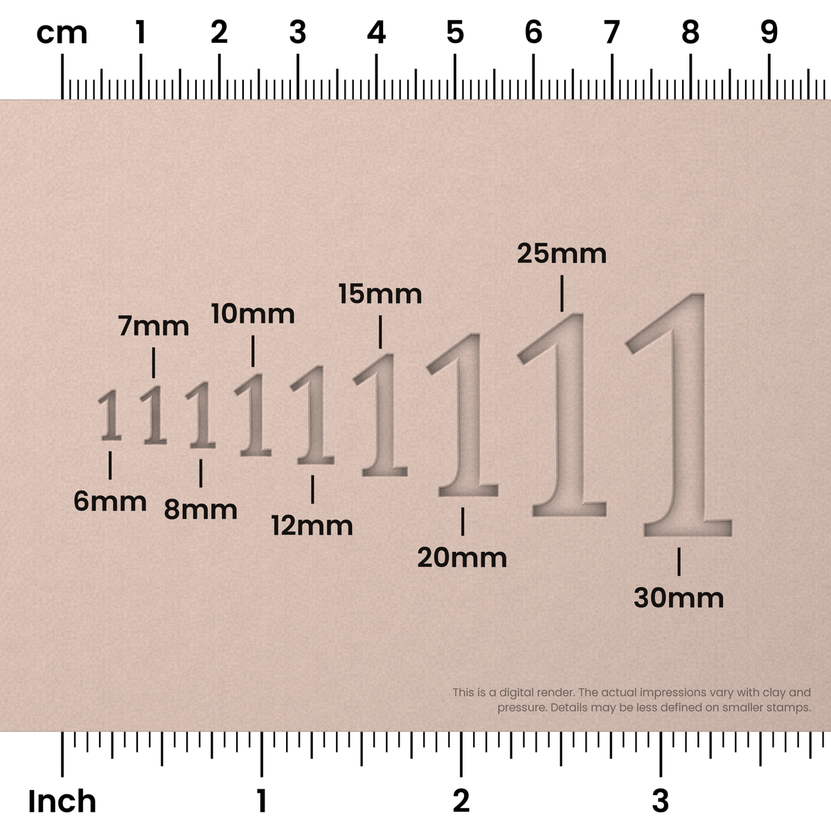 Lora | Number Stamp Sets - Ceramind® Tools