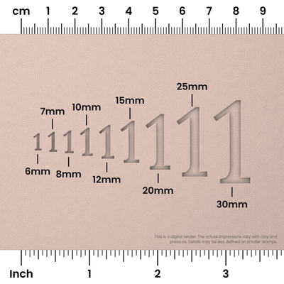 Lora | Number Stamp Sets - Ceramind® Tools