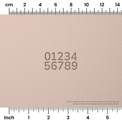 Nunito | Number Stamp Sets - Ceramind® Tools