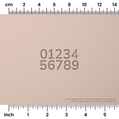 Nunito | Number Stamp Sets - Ceramind® Tools