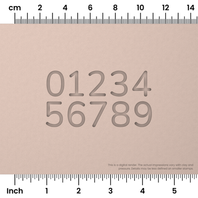Nunito | Number Stamp Sets - Ceramind® Tools
