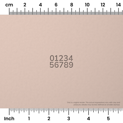 Nunito | Number Stamp Sets - Ceramind® Tools