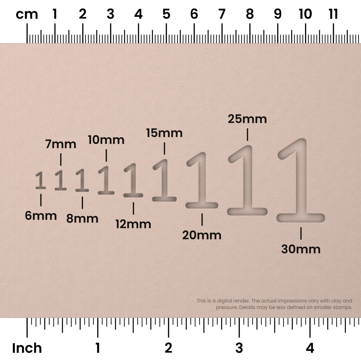 Nunito | Number Stamp Sets - Ceramind® Tools
