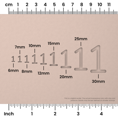 Nunito | Number Stamp Sets - Ceramind® Tools