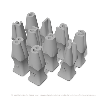 Pacifico | Number Stamp Sets - Ceramind® Tools