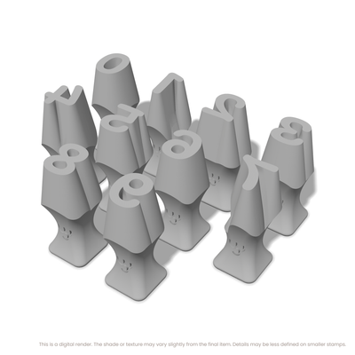 Pacifico | Number Stamp Sets - Ceramind® Tools