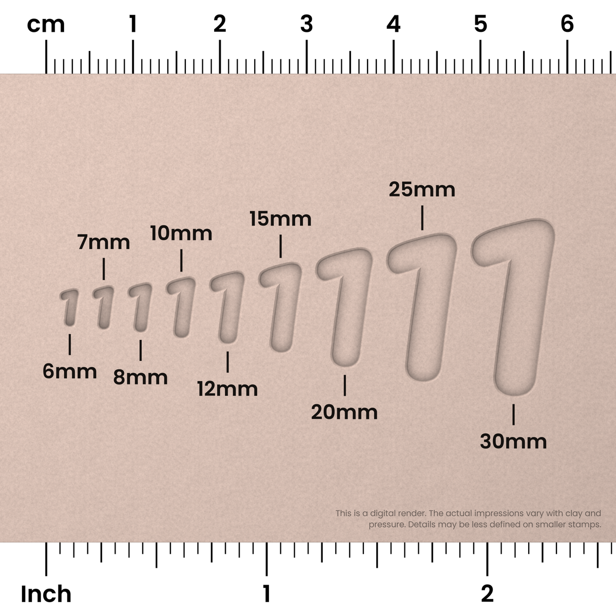 Pacifico | Number Stamp Sets - Ceramind® Tools