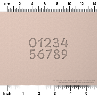 Playpen Sans | Number Stamp Sets - Ceramind® Tools