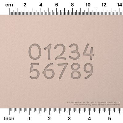Playpen Sans | Number Stamp Sets - Ceramind® Tools