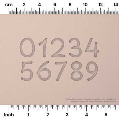 Playpen Sans | Number Stamp Sets - Ceramind® Tools
