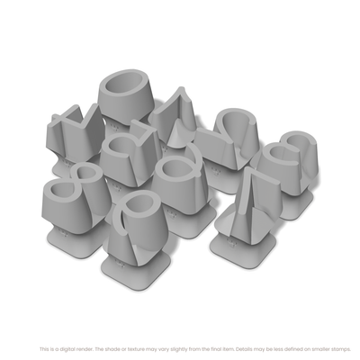 Playpen Sans | Number Stamp Sets - Ceramind® Tools