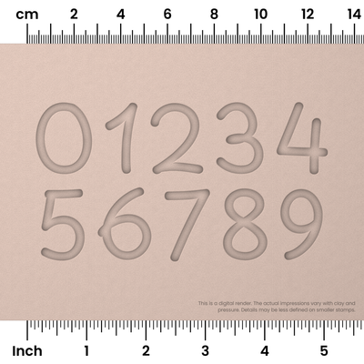 Playpen Sans | Number Stamp Sets - Ceramind® Tools