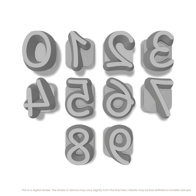Playpen Sans | Number Stamp Sets - Ceramind® Tools