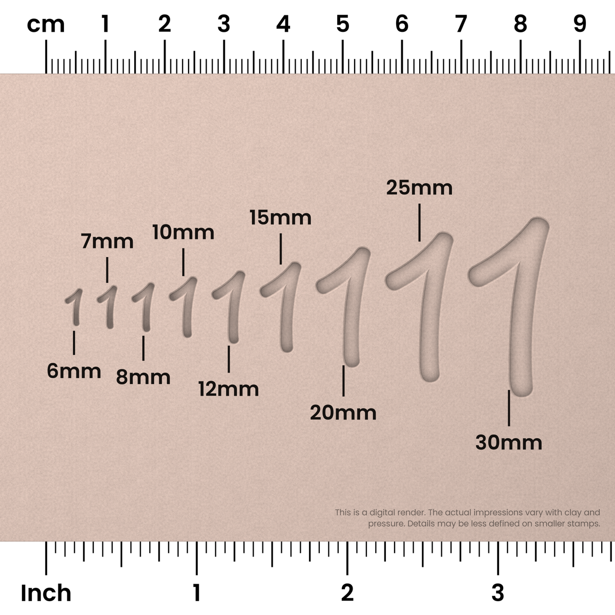 Playpen Sans | Number Stamp Sets - Ceramind® Tools