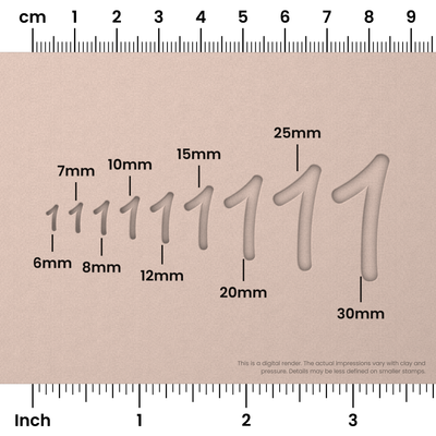 Playpen Sans | Number Stamp Sets - Ceramind® Tools
