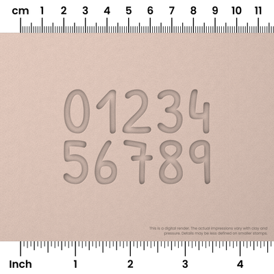 Patrick Hand | Number Stamp Sets - Ceramind® Tools