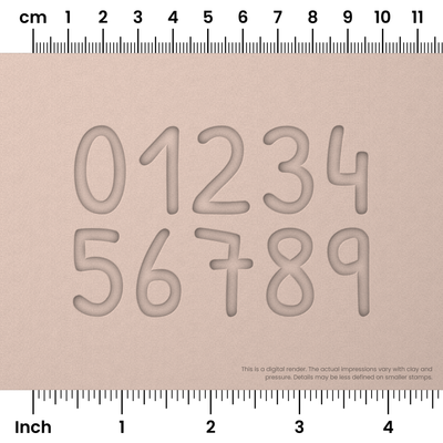 Patrick Hand | Number Stamp Sets - Ceramind® Tools