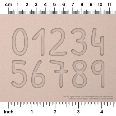 Patrick Hand | Number Stamp Sets - Ceramind® Tools