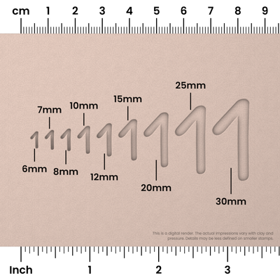 Patrick Hand | Number Stamp Sets - Ceramind® Tools