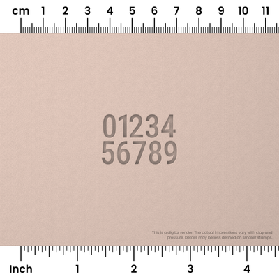 Roboto Condensed | Number Stamp Sets - Ceramind® Tools