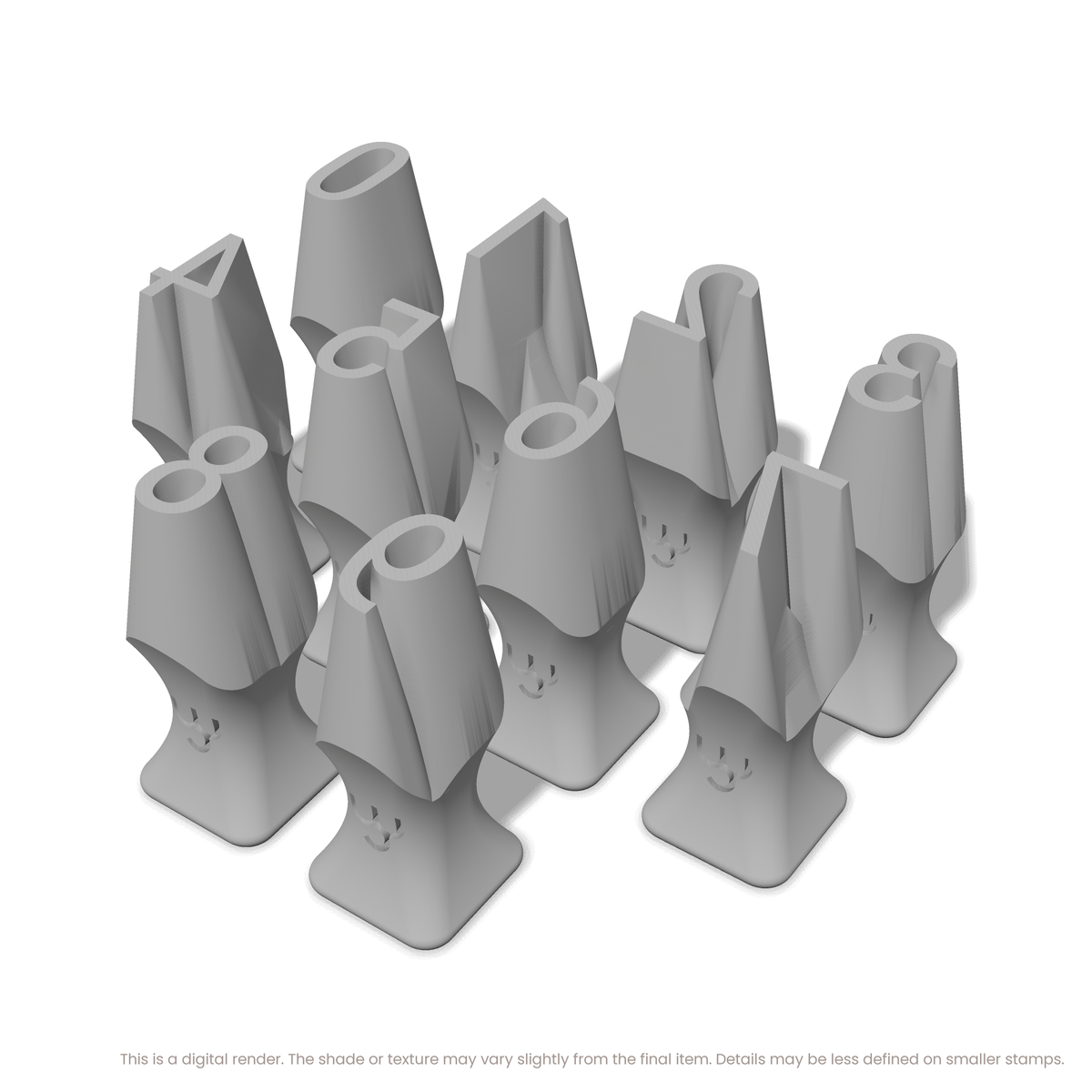 Roboto Condensed | Number Stamp Sets - Ceramind® Tools