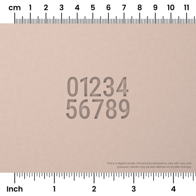 Roboto Condensed | Number Stamp Sets - Ceramind® Tools
