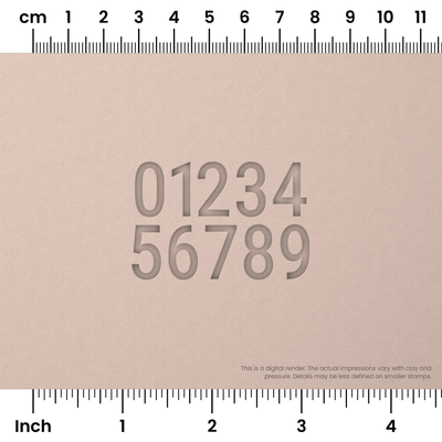 Roboto Condensed | Number Stamp Sets - Ceramind® Tools