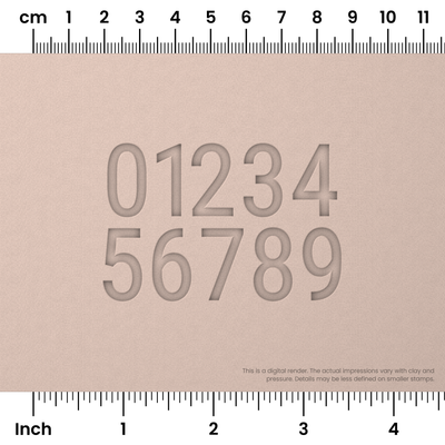 Roboto Condensed | Number Stamp Sets - Ceramind® Tools