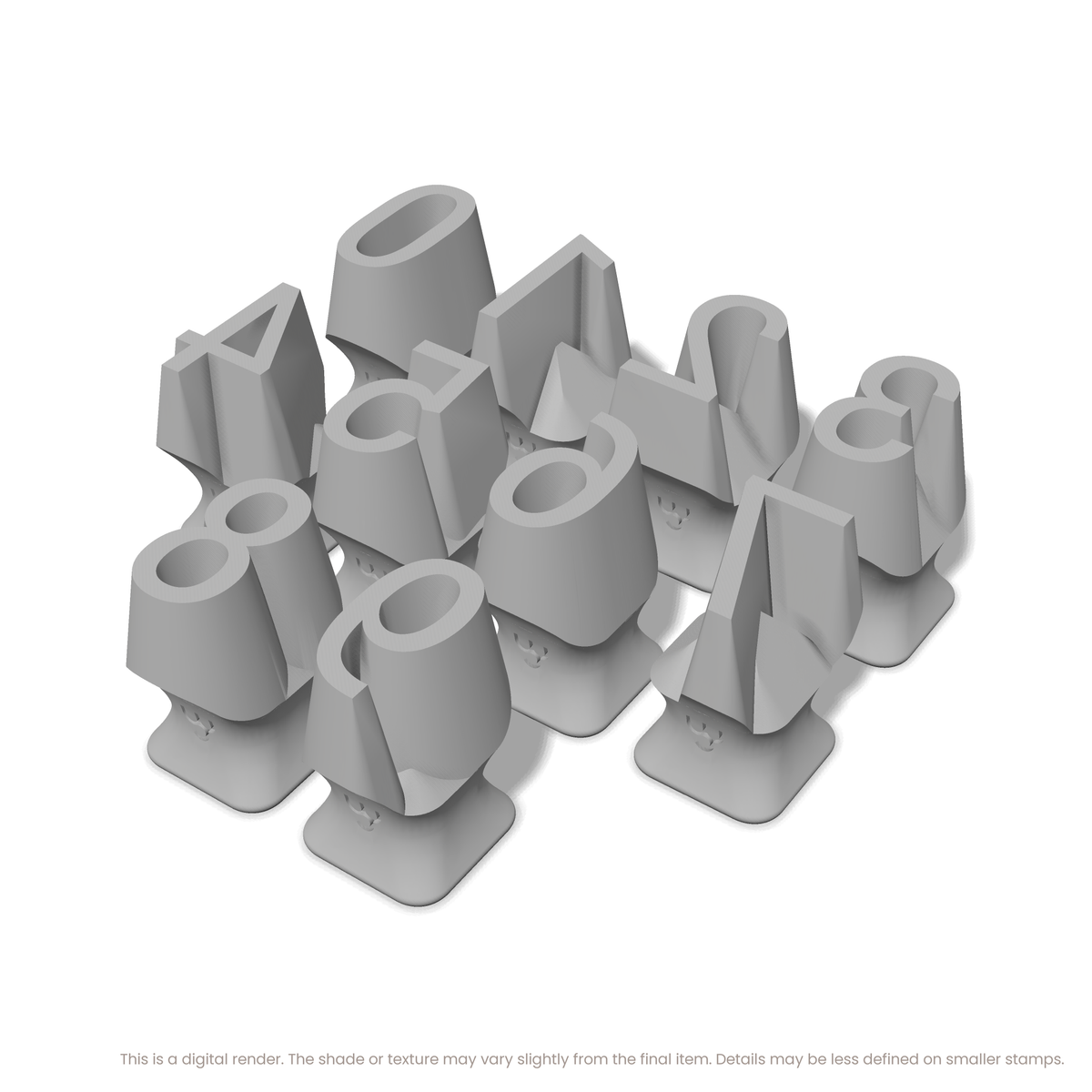 Roboto Condensed | Number Stamp Sets - Ceramind® Tools