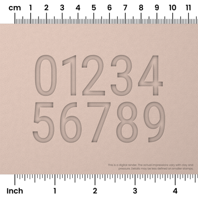 Roboto Condensed | Number Stamp Sets - Ceramind® Tools