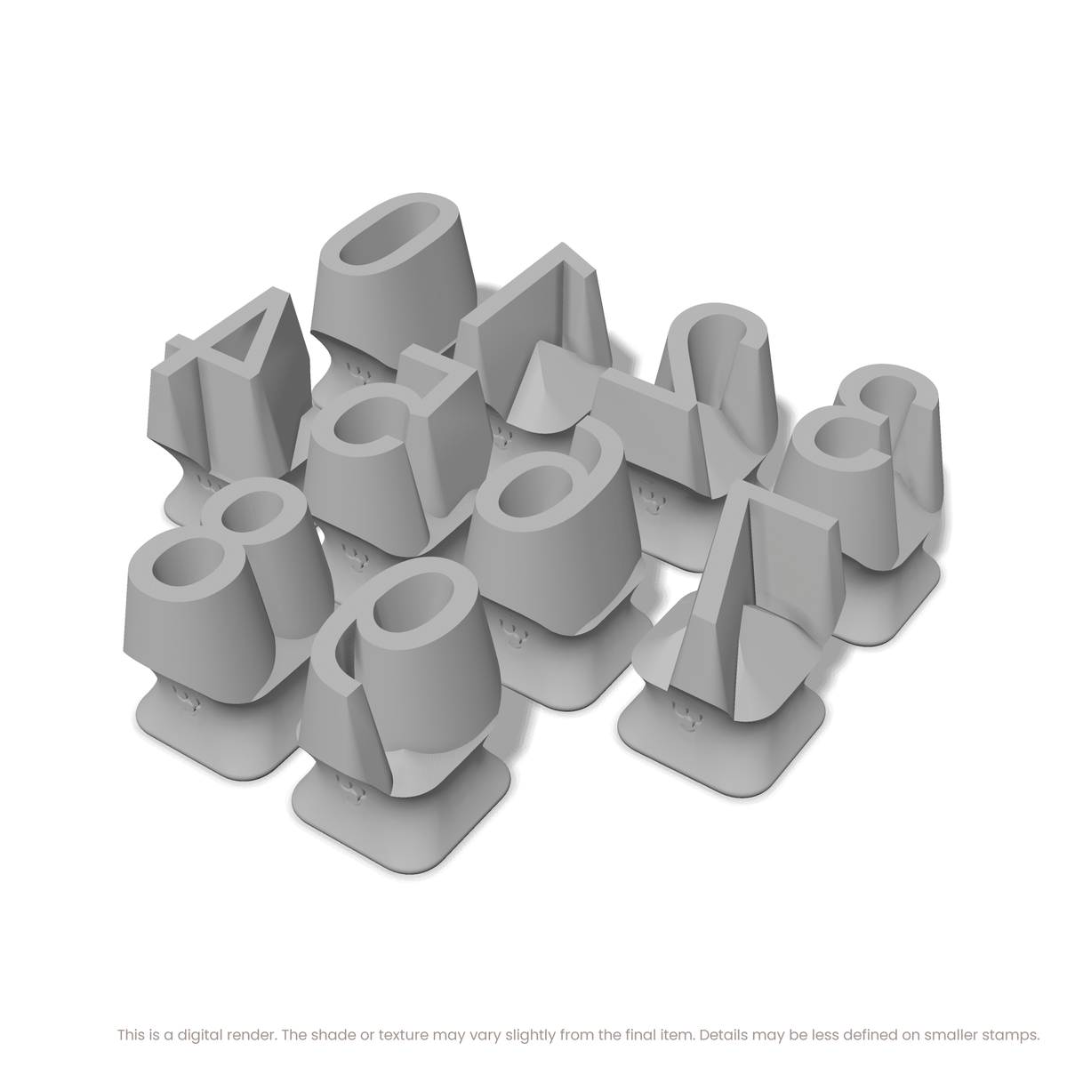 Roboto Condensed | Number Stamp Sets - Ceramind® Tools