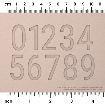 Roboto Condensed | Number Stamp Sets - Ceramind® Tools