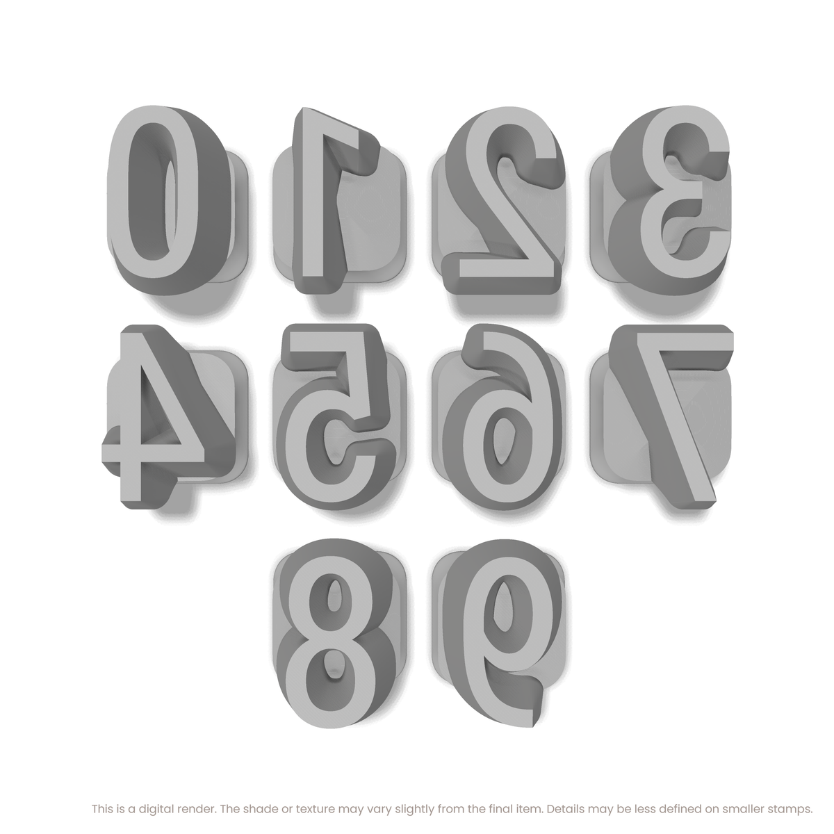 Roboto Condensed | Number Stamp Sets - Ceramind® Tools