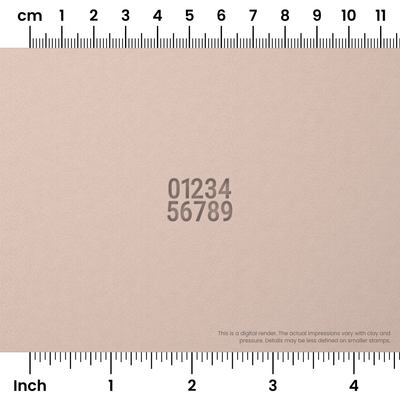 Roboto Condensed | Number Stamp Sets - Ceramind® Tools