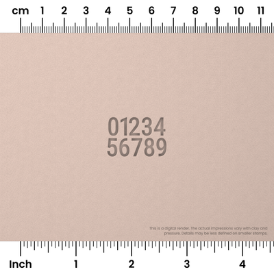 Roboto Condensed | Number Stamp Sets - Ceramind® Tools