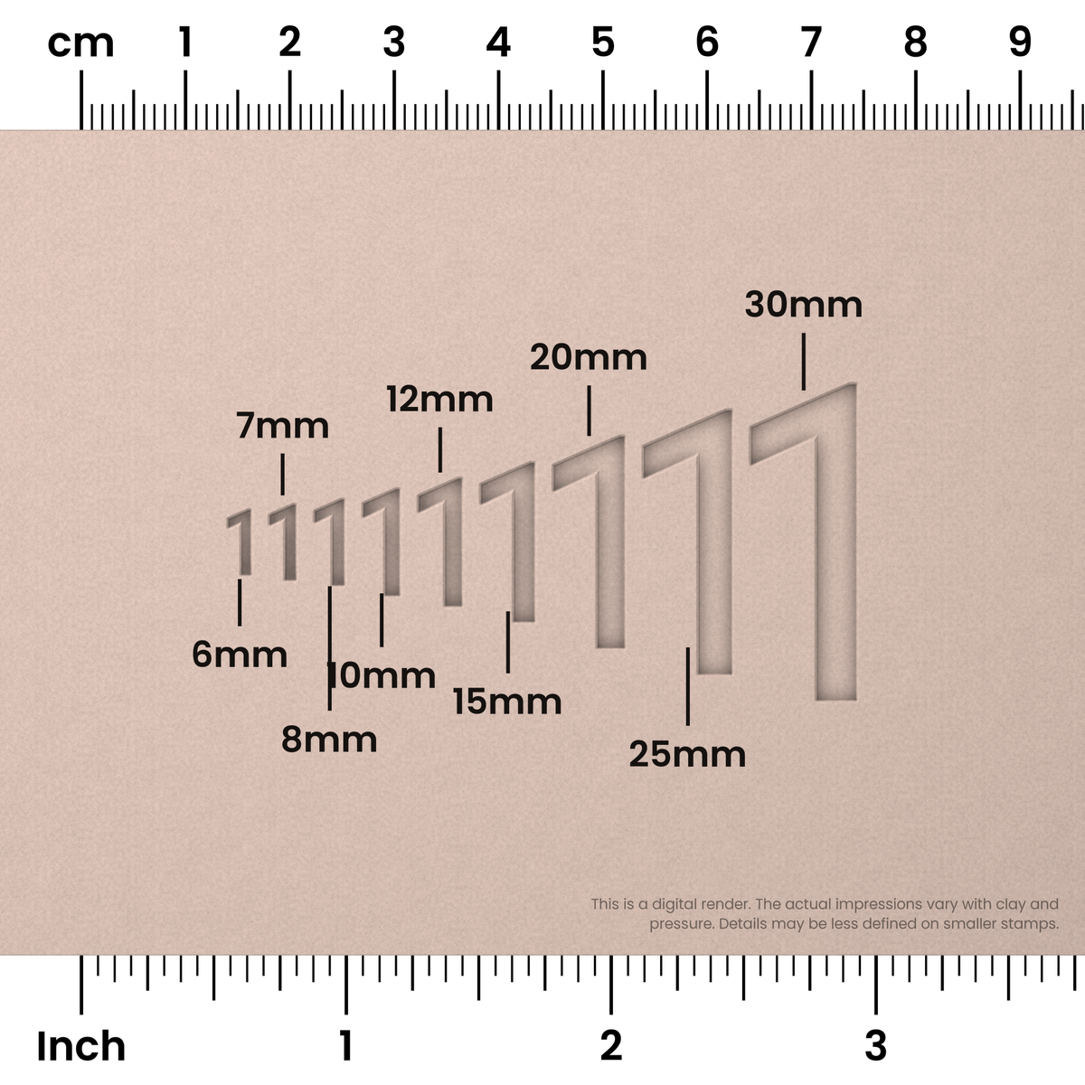 Roboto Condensed | Number Stamp Sets - Ceramind® Tools