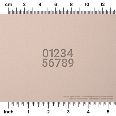 Roboto | Number Stamp Sets - Ceramind® Tools