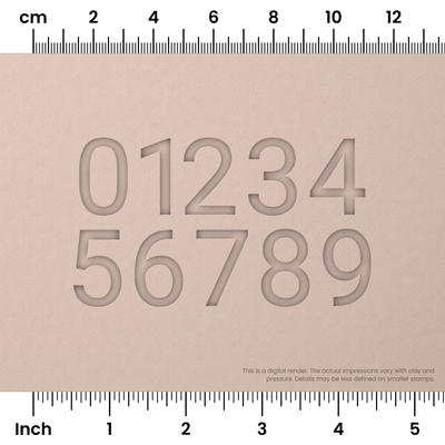 Roboto | Number Stamp Sets - Ceramind® Tools