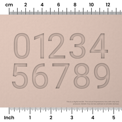 Roboto | Number Stamp Sets - Ceramind® Tools