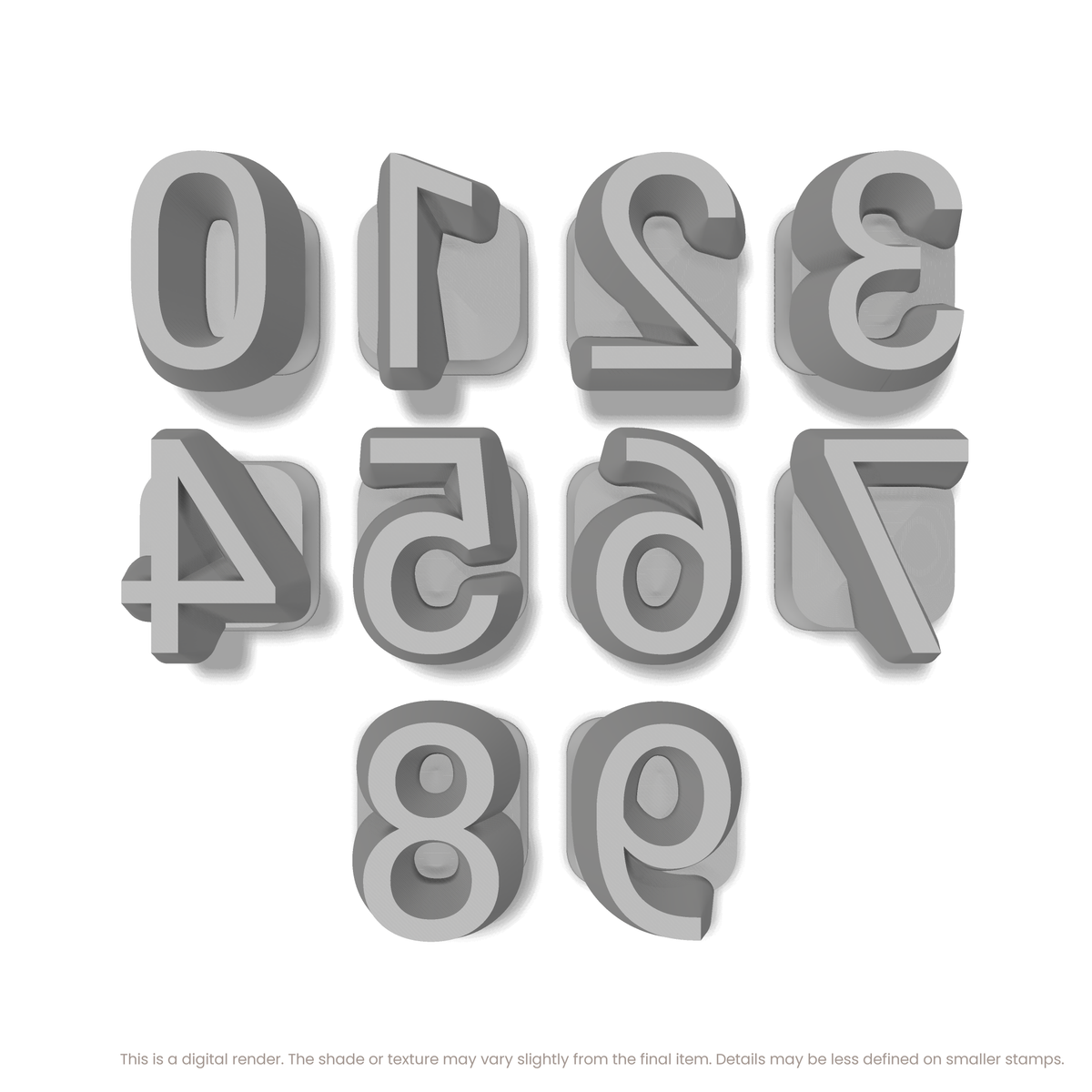Roboto | Number Stamp Sets - Ceramind® Tools