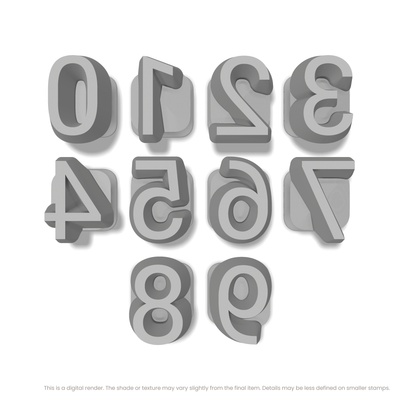 Roboto | Number Stamp Sets - Ceramind® Tools