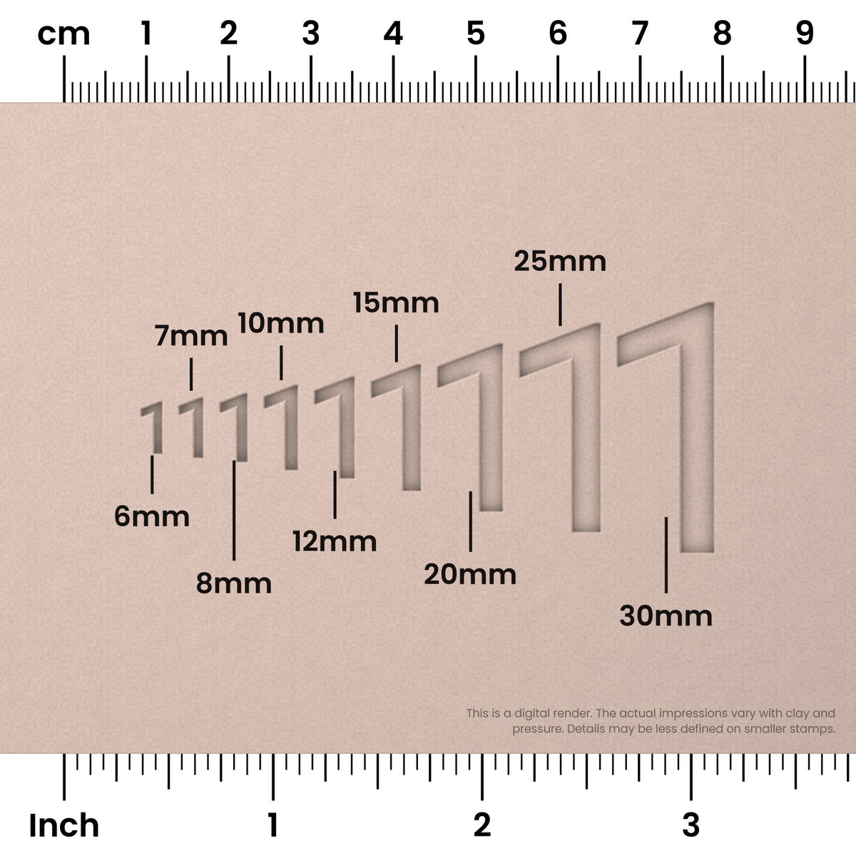 Roboto | Number Stamp Sets - Ceramind® Tools