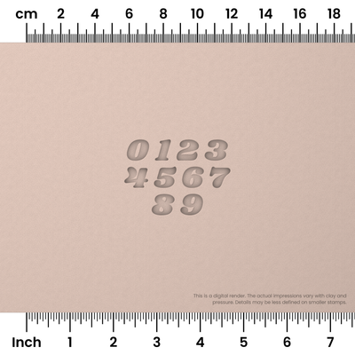 Shrikhand | Number Stamp Sets - Ceramind® Tools
